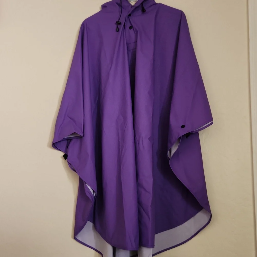 Charles River Apparel Lavender Hooded Poncho